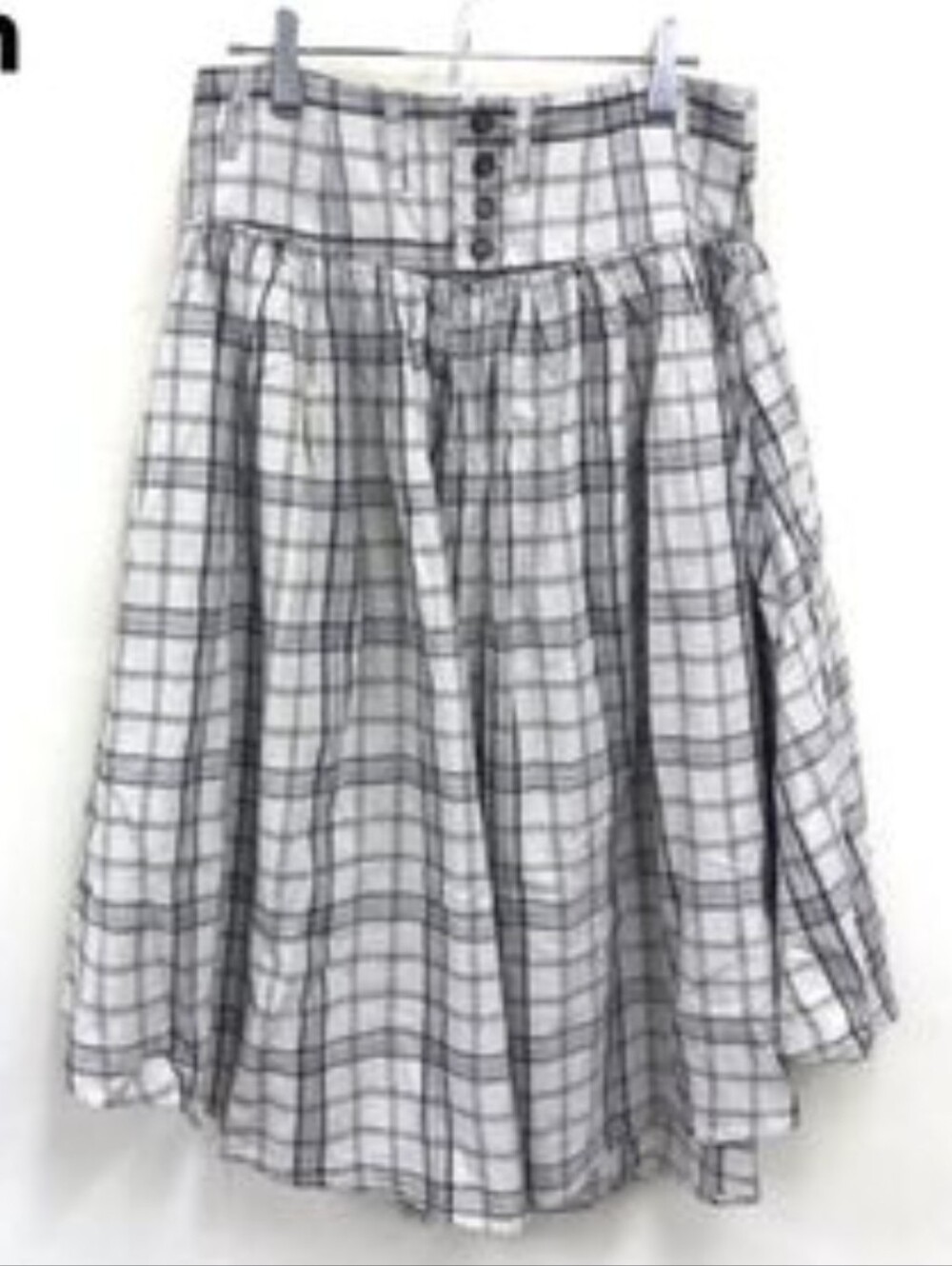 Kelen Cotton Linen Culottes - Grey Check